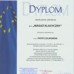 masaż klasyczny Kielce dyplom ukończenia str a
